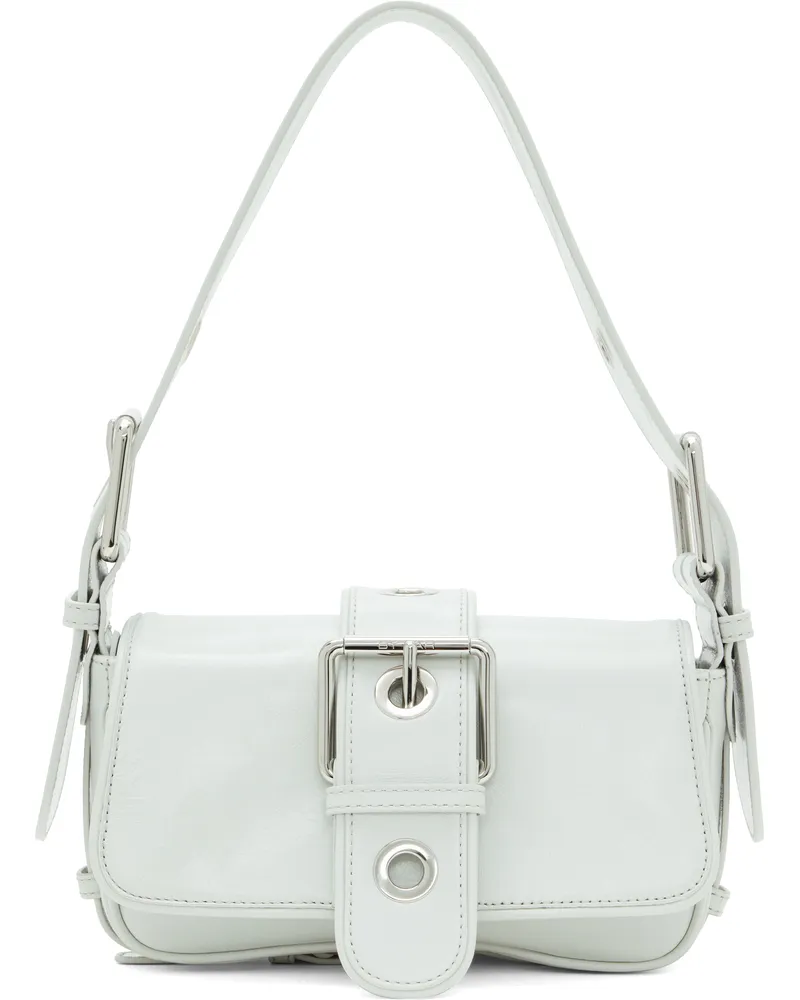 by FAR Off-White Eloise Creased Leather Bag Wh025