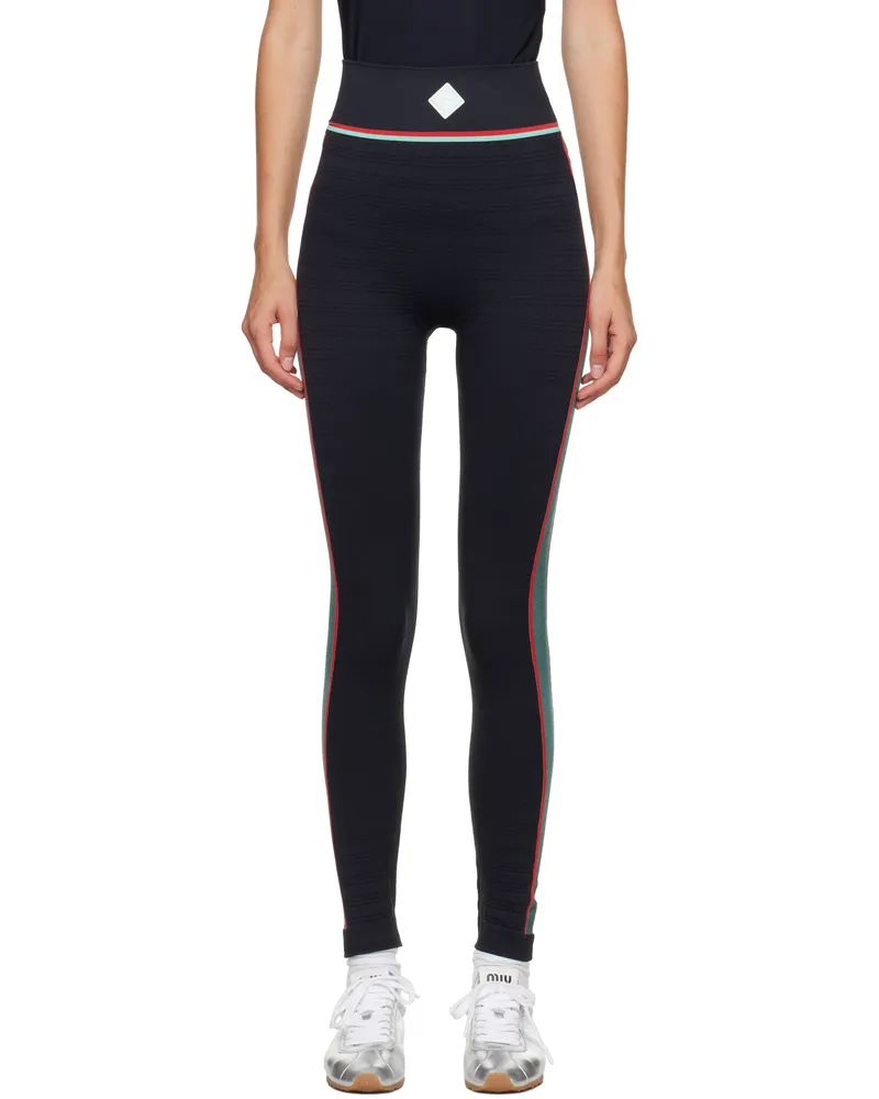Casablanca Paris Black Seamless Sport Leggings Black