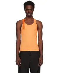 Dion Lee Orange Safety Slider Tank Top Washed