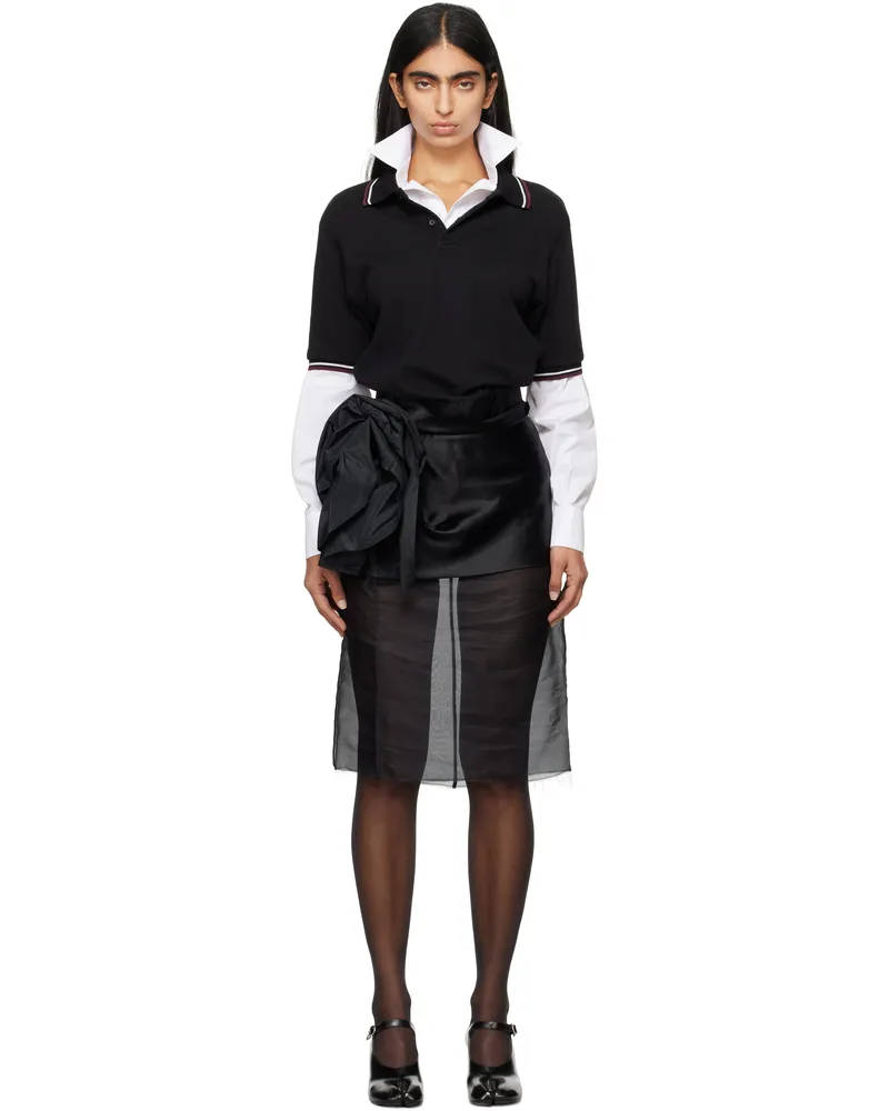 Maison Margiela Black Décortiqué Midi Dress 900
