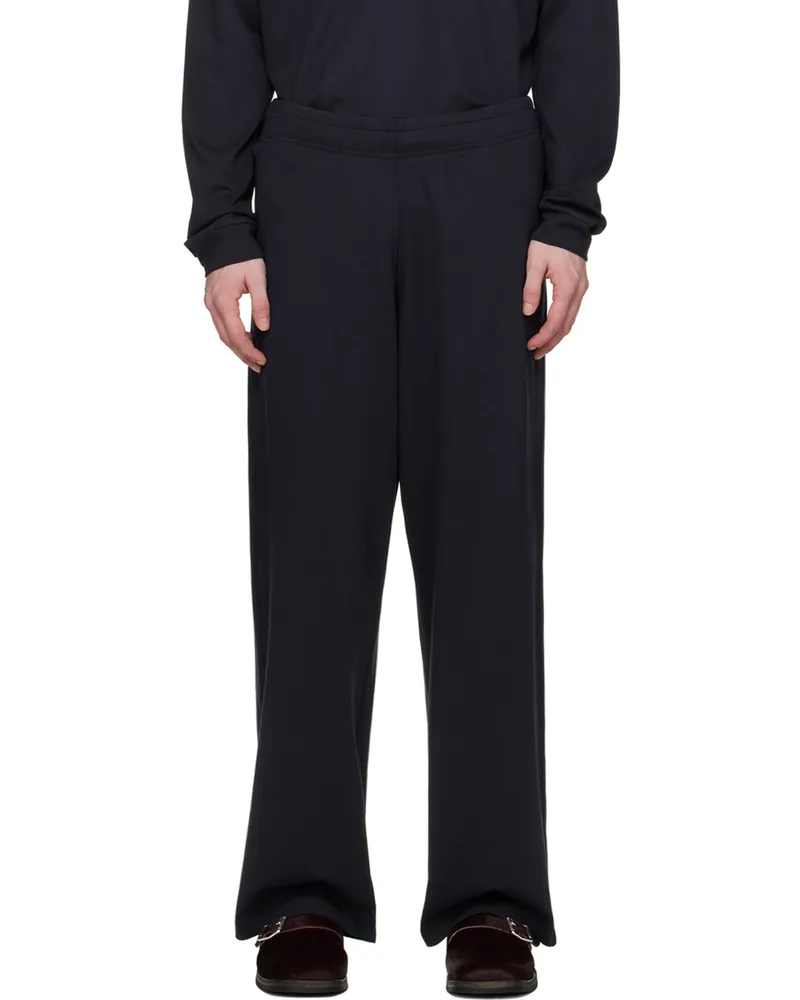 Our Legacy Navy Reduced Trousers Roman