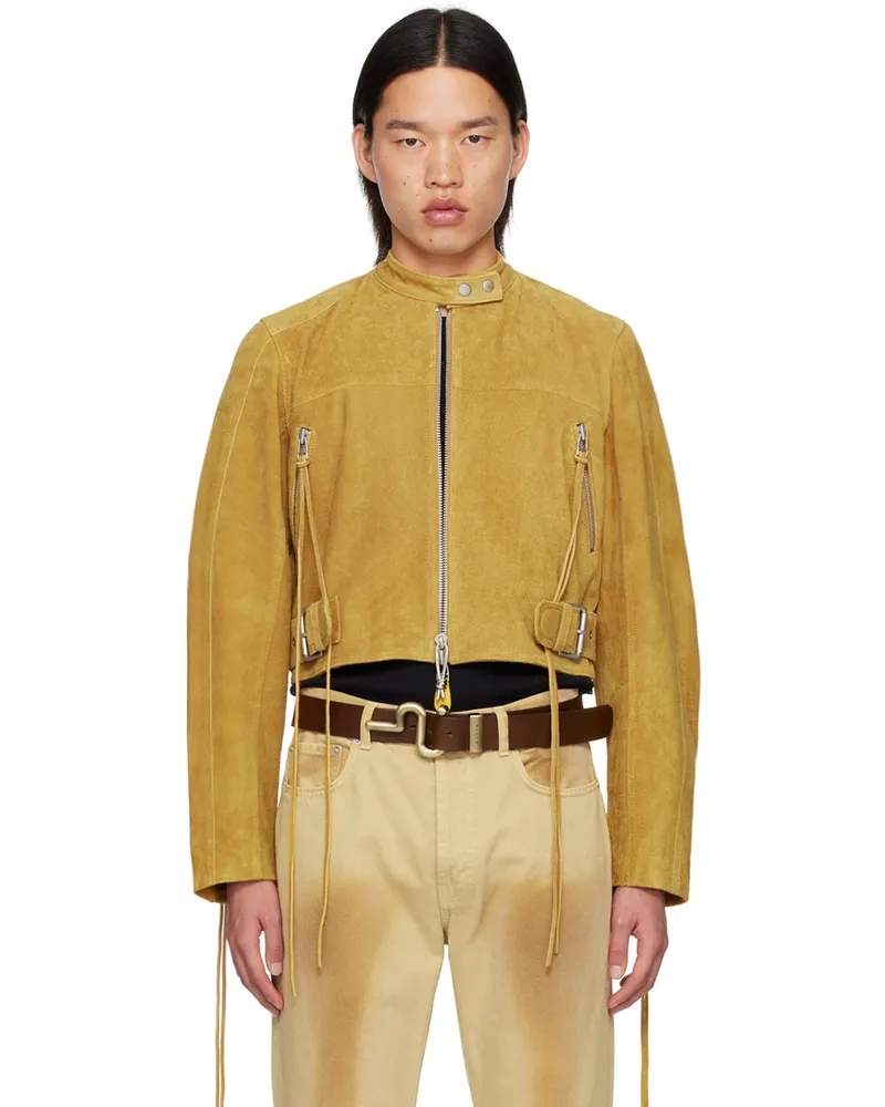 Eytys Yellow Uma Suede Jacket Ochra