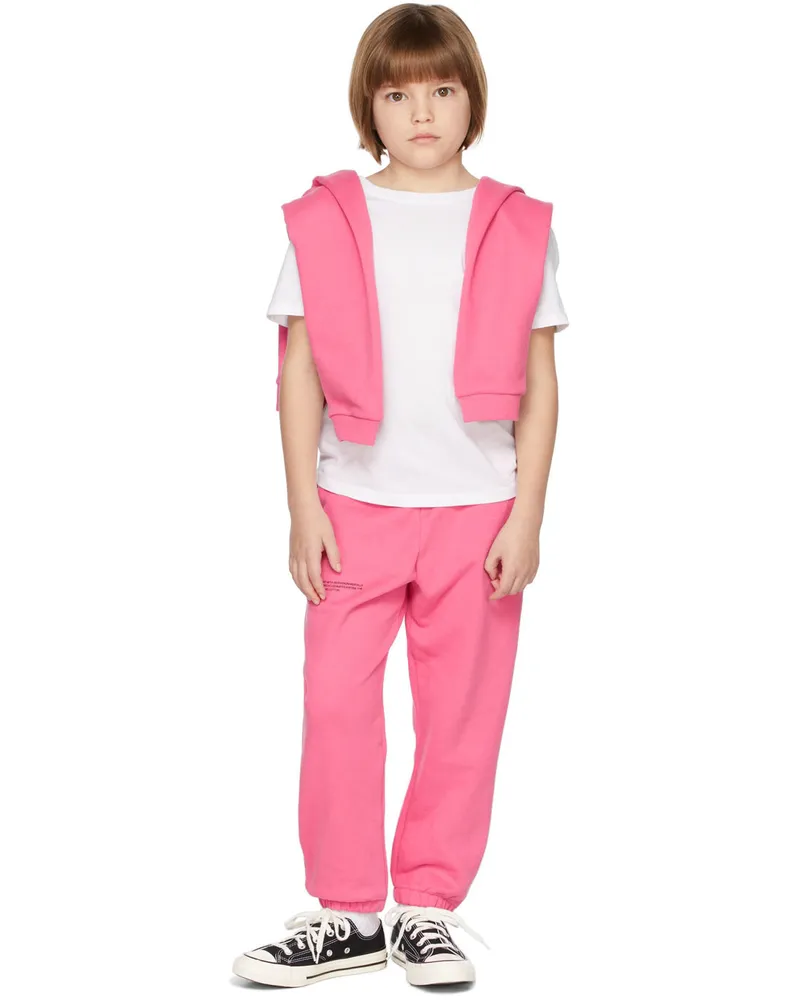 PANGAIA Kids Pink Organic Cotton 365 Track Pants Flamingo