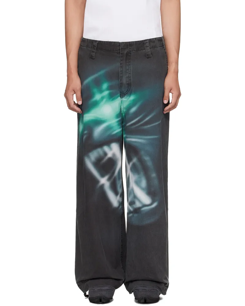 Gerrit Jacob Black Printed Jeans Black