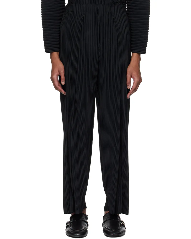 Issey Miyake Black Pleats Bottoms 1 Trousers 15-black
