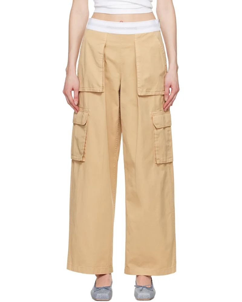 Alexander Wang Beige Cargo Rave Trousers 279