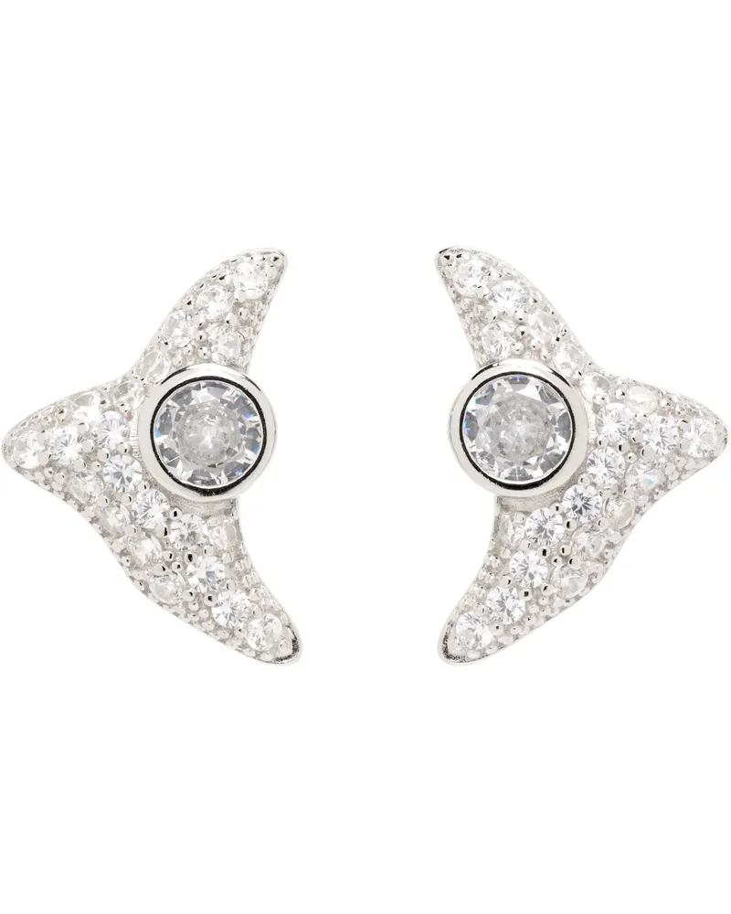 Collina Strada Trigon Stud Earrings Crystal