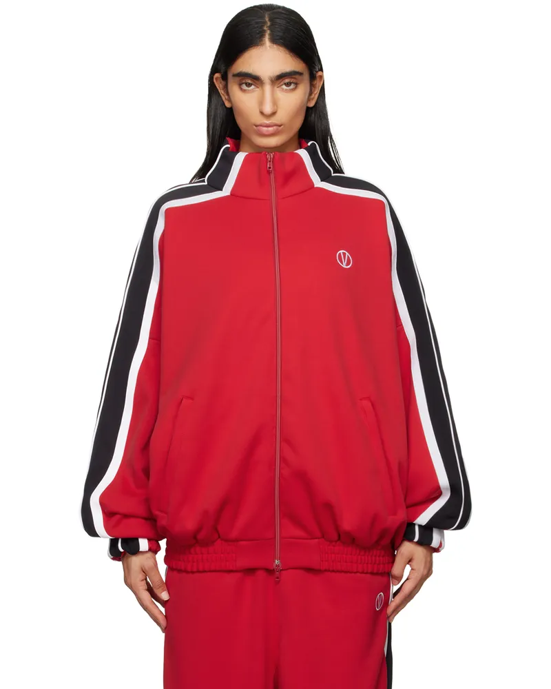 VETEMENTS Red Gym Track Jacket Red