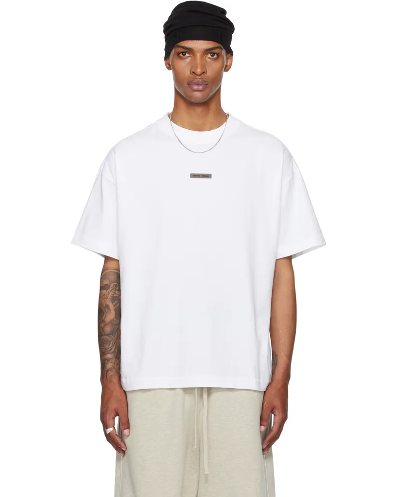 Fear of God White Vintage Fit T-shirt Bright