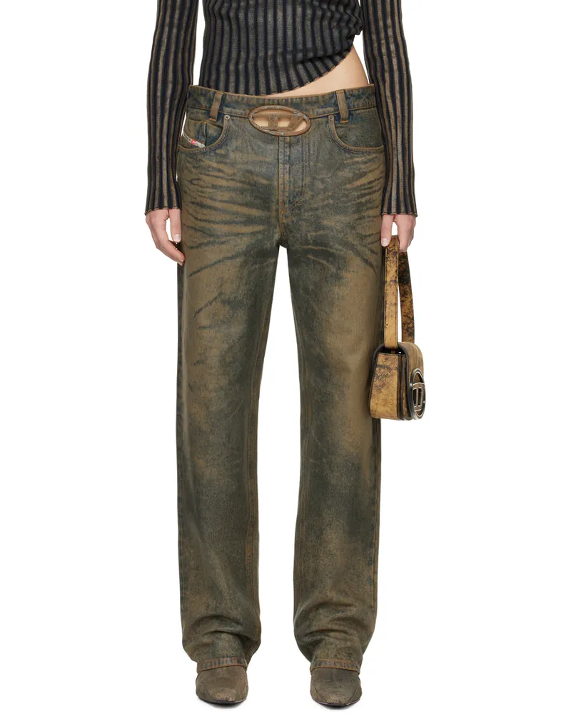 Diesel SSENSE Exclusive Brown Jeans 01