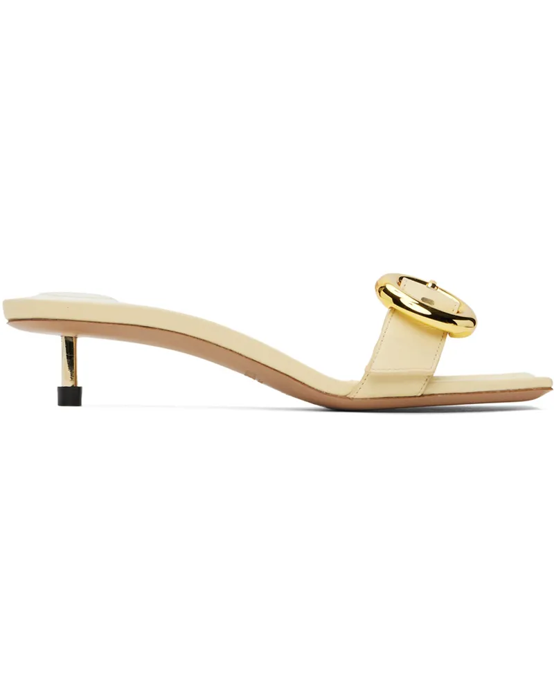 Jacquemus Beige Le Chouchou 'Les sandales Regalo basses' Heeled Sandals 120