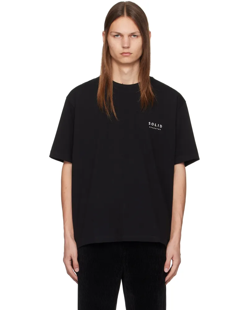SOLID HOMME Black 'Commuter' T-Shirt 731b