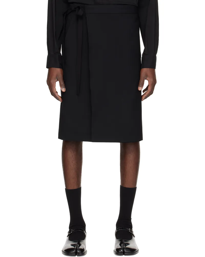 Maison Margiela Black Virgin Wool Skirt 900