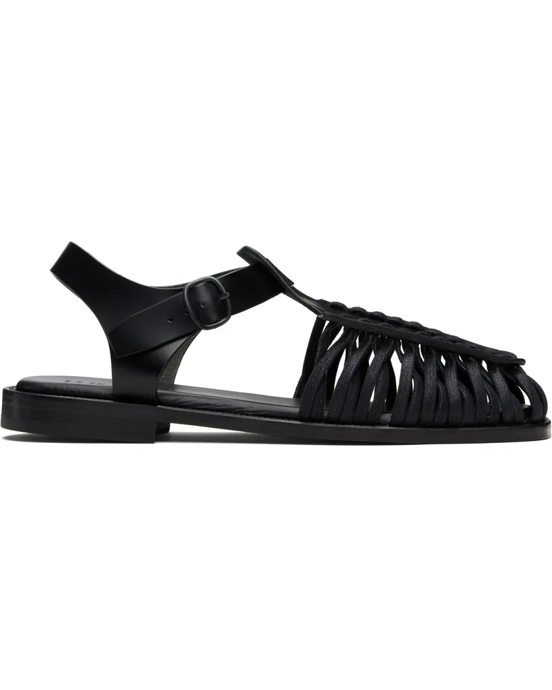 HEREU Black Alaro Sandals Black