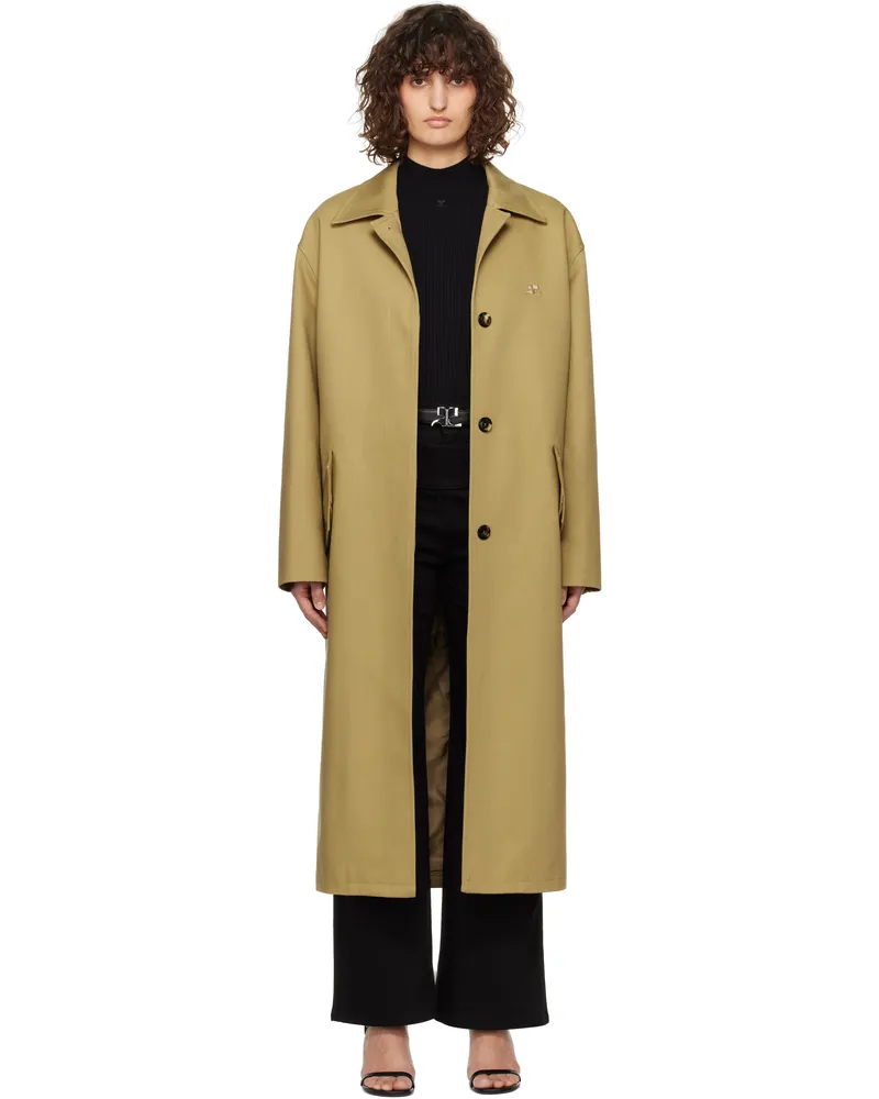 Courrèges Beige Cocoon Coat 1005