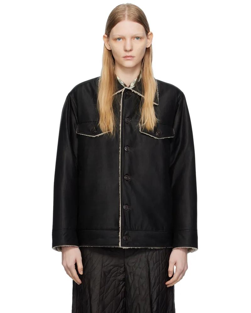 UMBER POSTPAST Brown Collared Jacket Dark