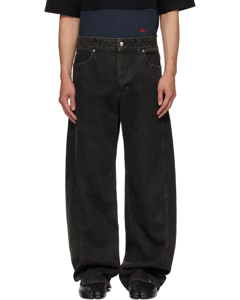 Eckhaus Latta Gray Bend Jeans Stone