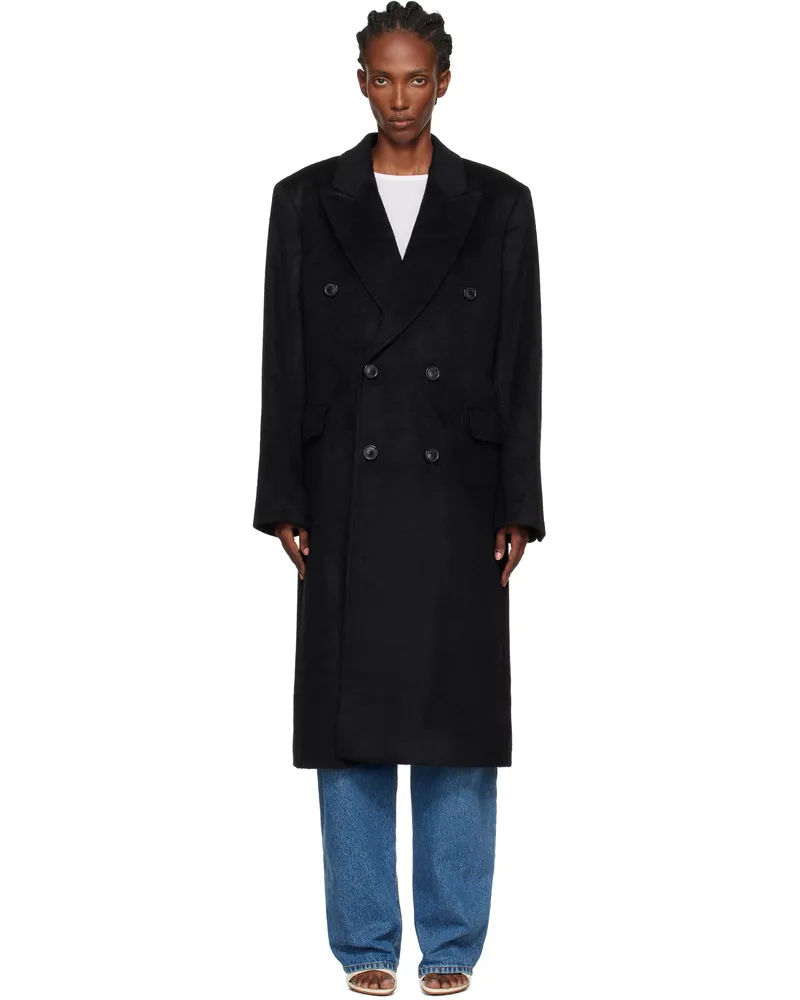 Our Legacy Black Whale Coat Black