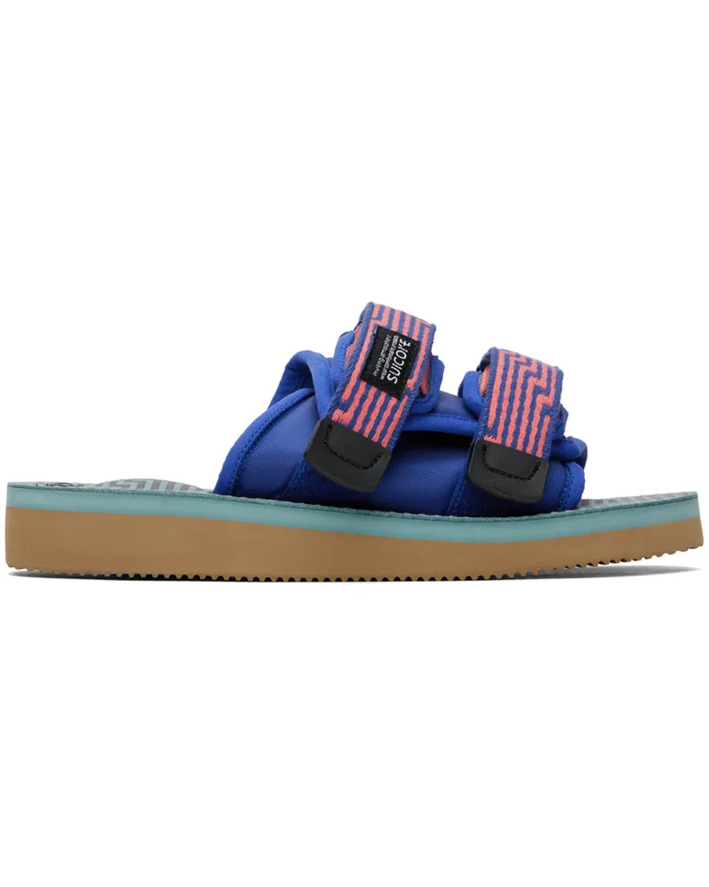 SUICOKE Blue & Orange MOTO-JC01 Sandals Orange
