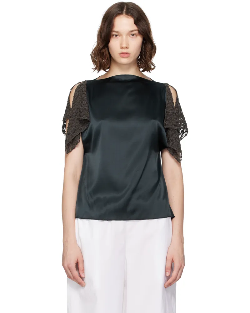 Baserange Navy Olin Blouse Arch