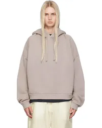 Acne Studios Gray Garment-Dyed Hoodie Adf