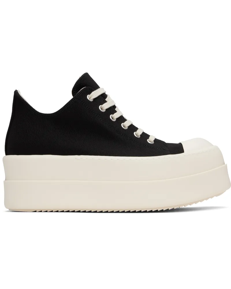 DRKSHDW by Rick Owens Black Hollywood Double Bumper Low Sneaks Sneakers 911