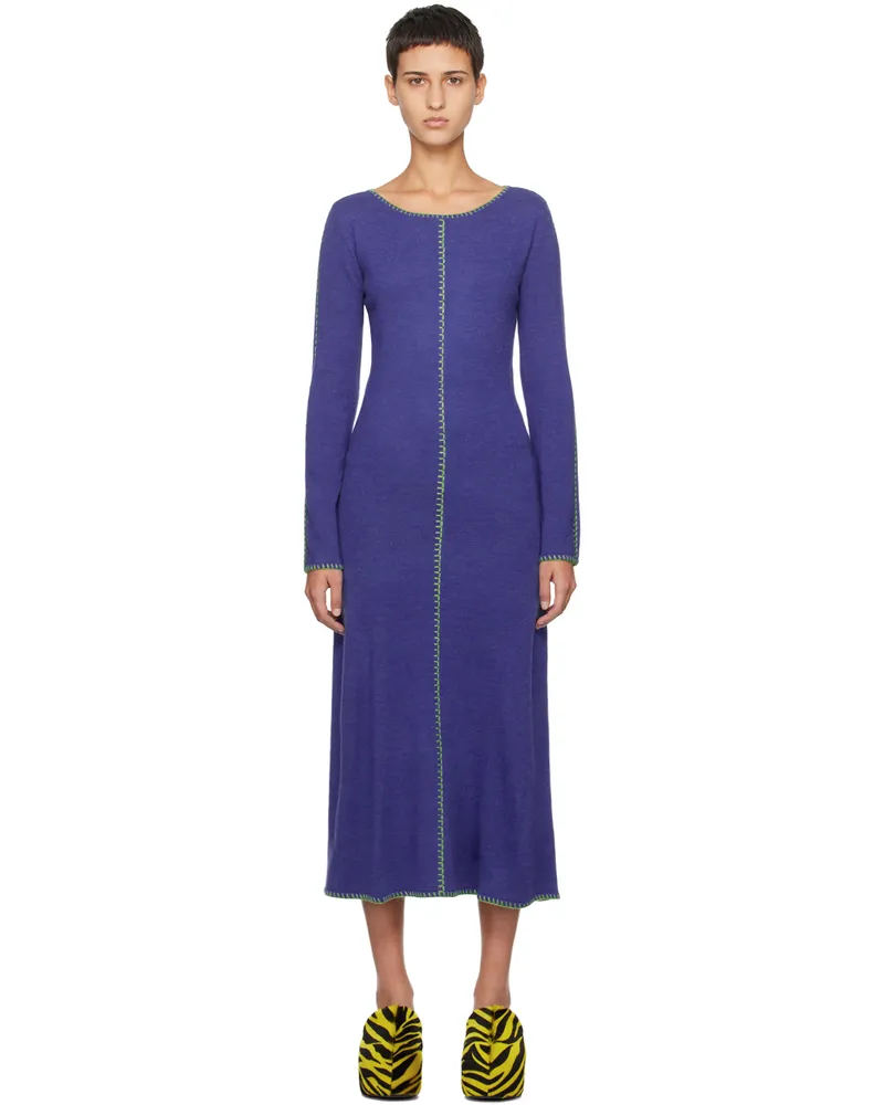 Simon Miller Blue Glenn Maxi Dress Azure