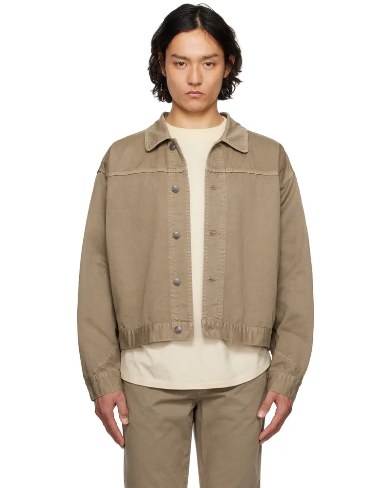 The Row Taupe Marcus Jacket Tau