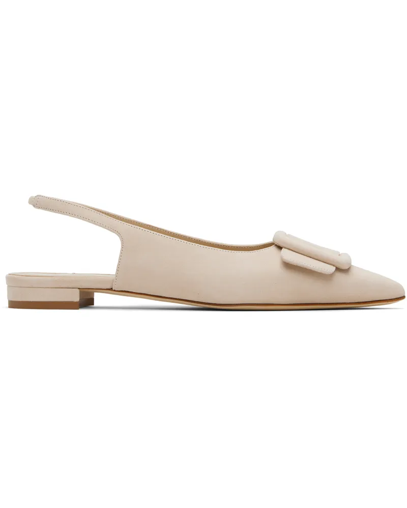 Manolo Blahnik Beige Maylura Sandals Mnud(2601)