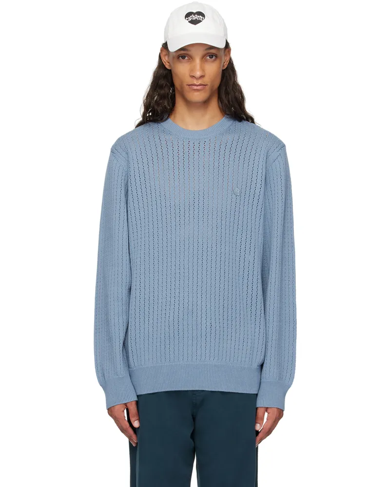 Carhartt WIP Blue Caleb Sweater Xx
