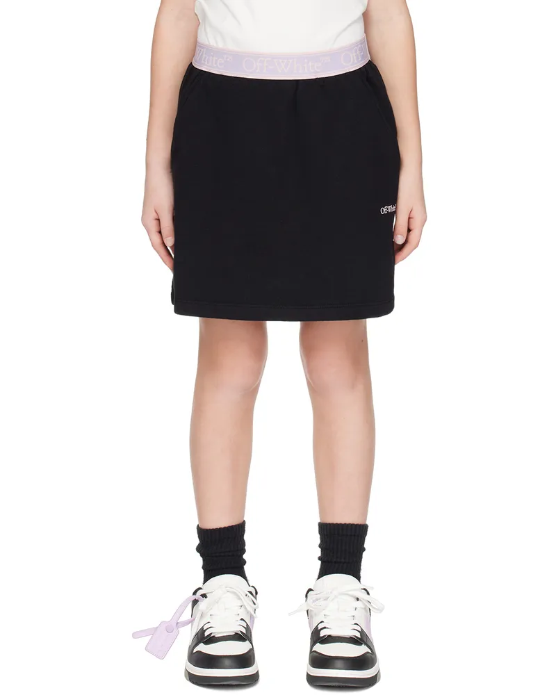 OFF-WHITE Kids Black Bookish Skirt Black