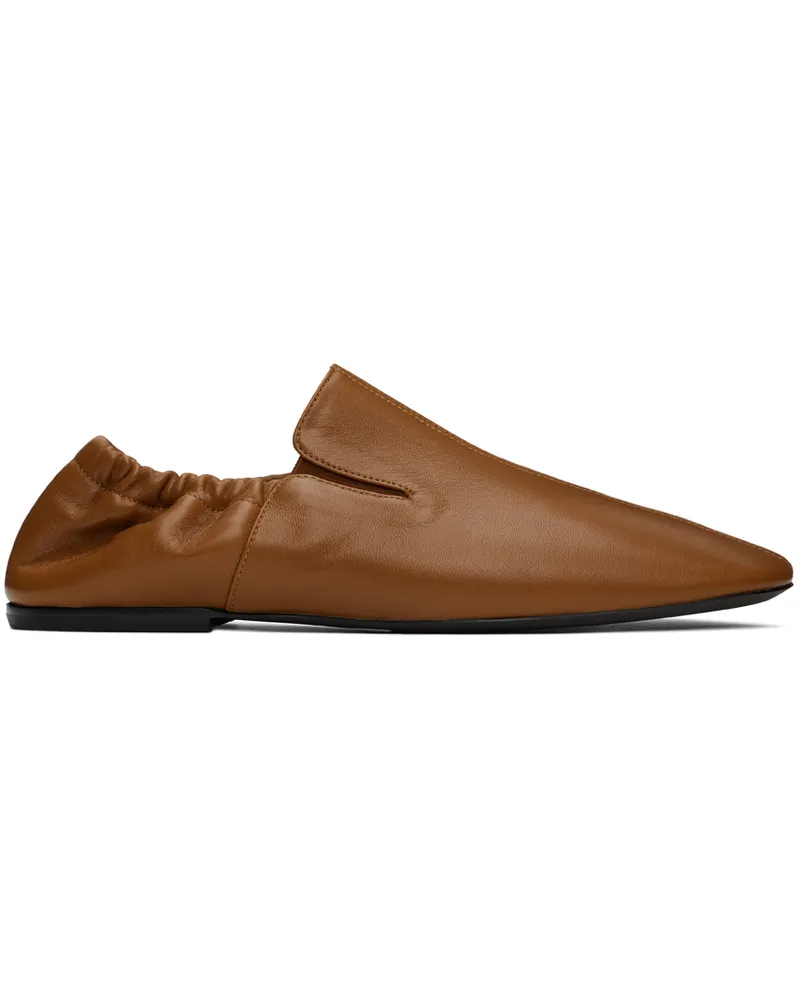 Dries van Noten Tan Leather Loafers Tan