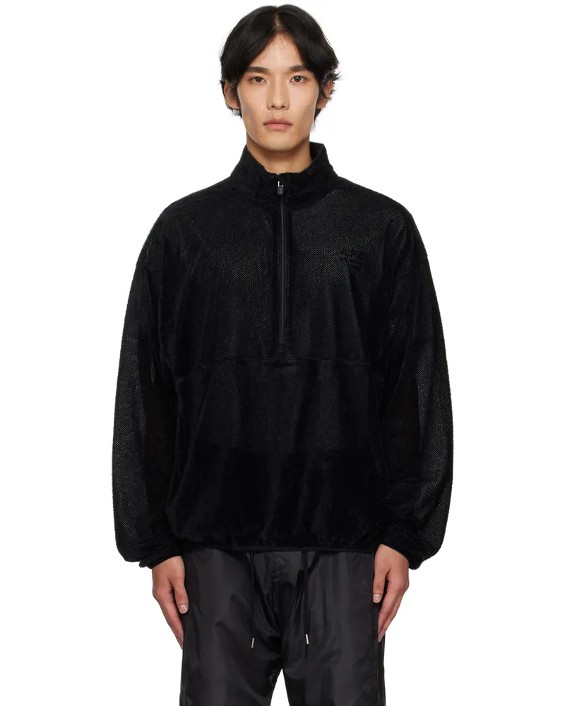 LE 17 SEPTEMBRE Black Half-Zip Anorak Black