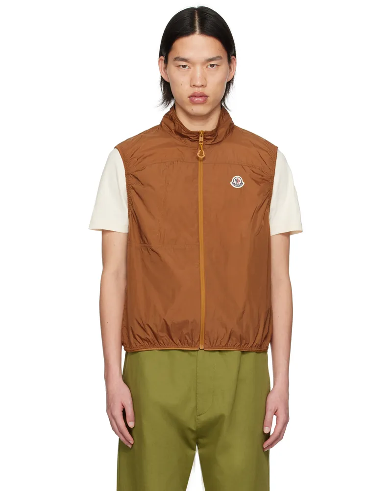 Moncler Orange Arashi Vest Dark