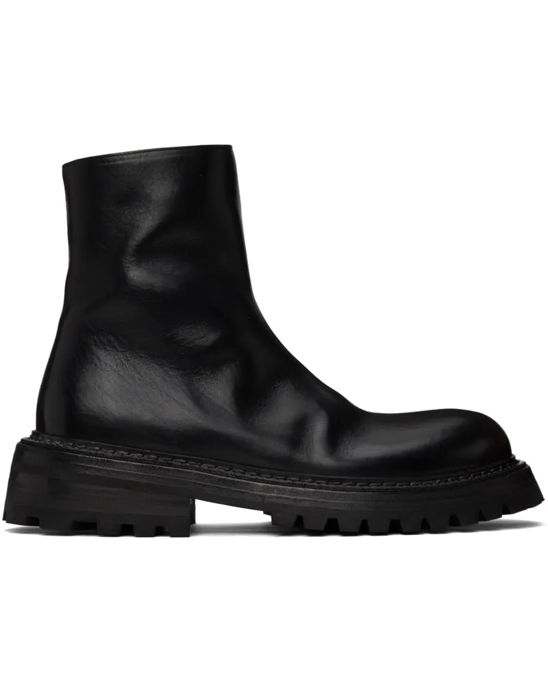 Marsèll Black Carrucola Ankle Boots Black