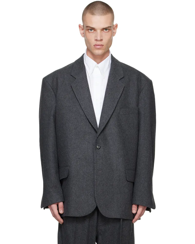 Random Identities Gray 80s Blazer Dark