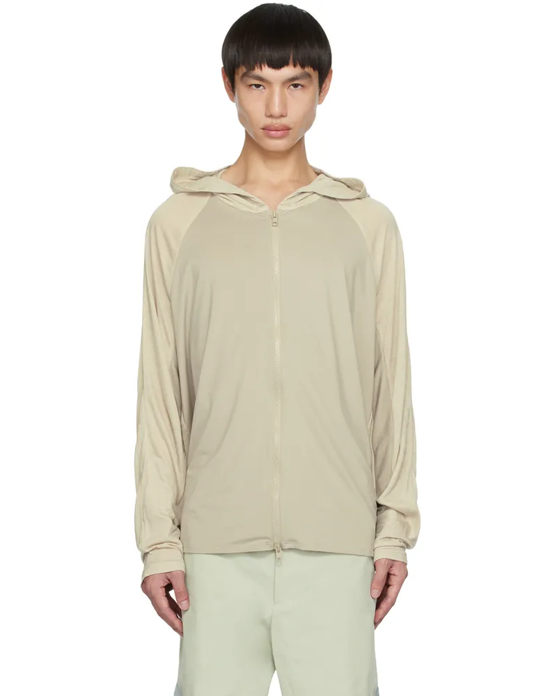 Post Archive Faction Green Crinkled Jacket Grey