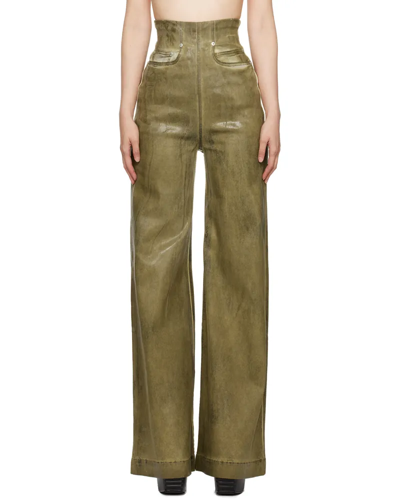 DRKSHDW by Rick Owens Green Porterville Dirt Cooper Jeans 85