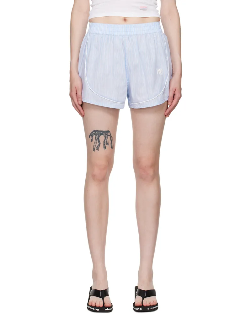 Alexander Wang Blue Track Shorts Lt