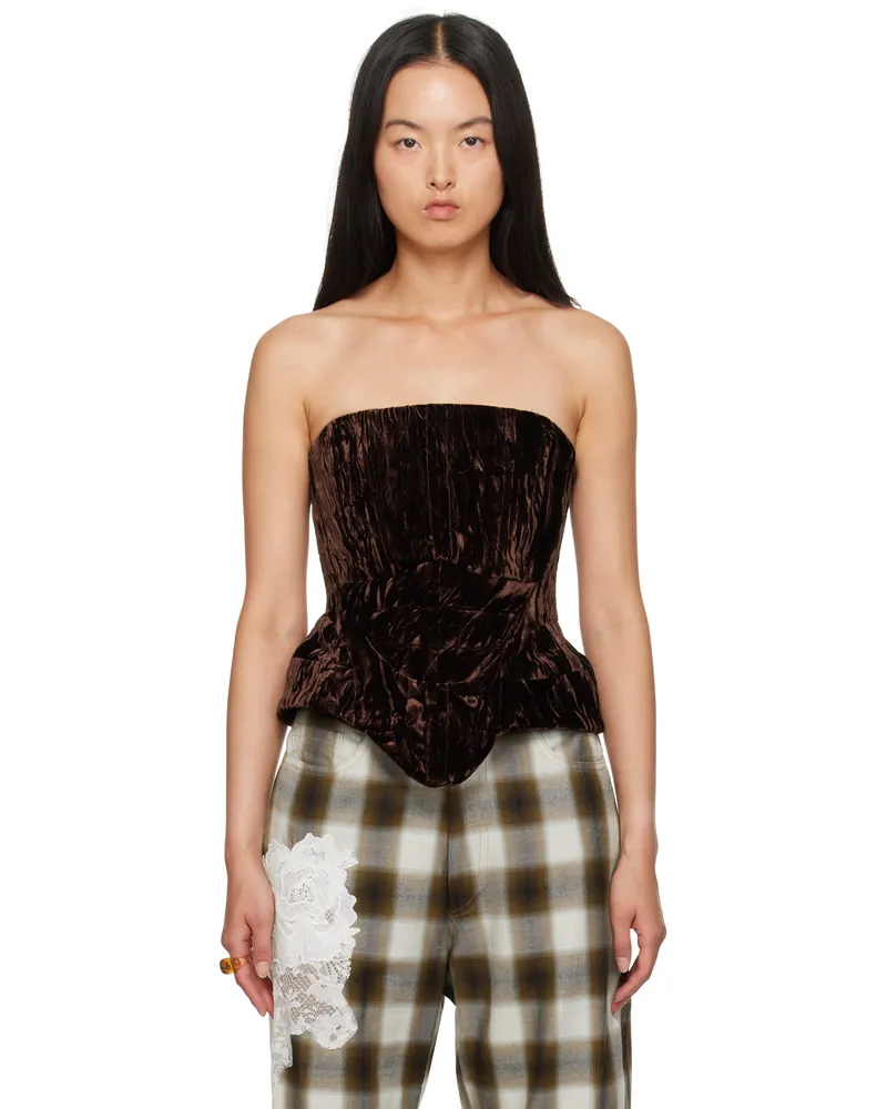 Collina Strada Brown Strong Corset Brown