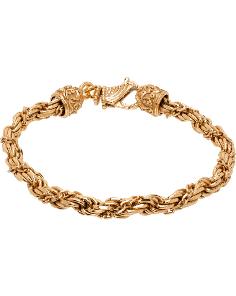 Emanuele Bicocchi Gold Wrapped Rope Chain Bracelet Gold