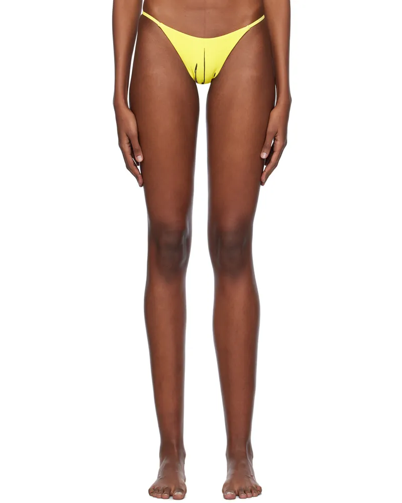 Louisa Ballou Yellow Mini Ring Bikini Bottoms 3001