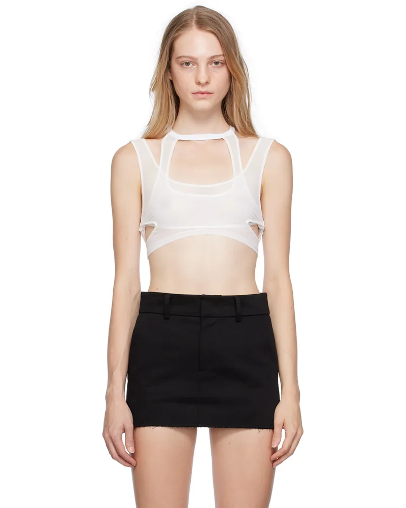 Han Kjøbenhavn White Fine Tank Top White