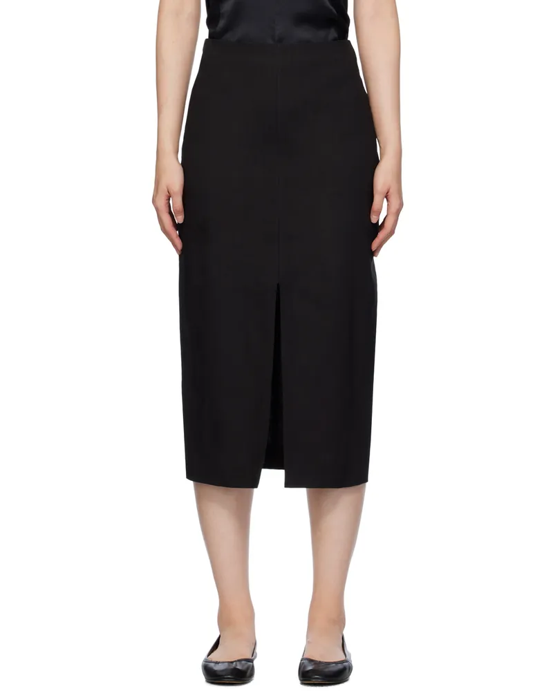 Isabel Marant Black Mills Midi Skirt 01bk