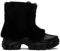 Black Boccaccio II Faux-Fur Chelsea Boots