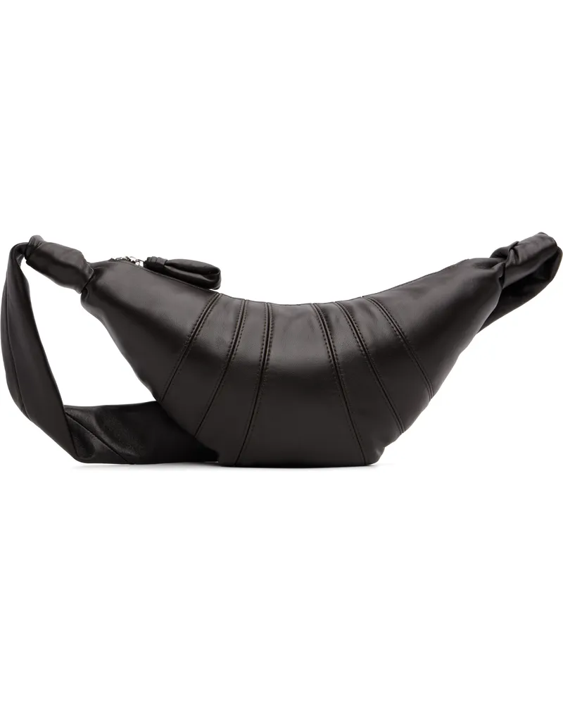 Christophe Lemaire Brown Small Croissant Bag Br490