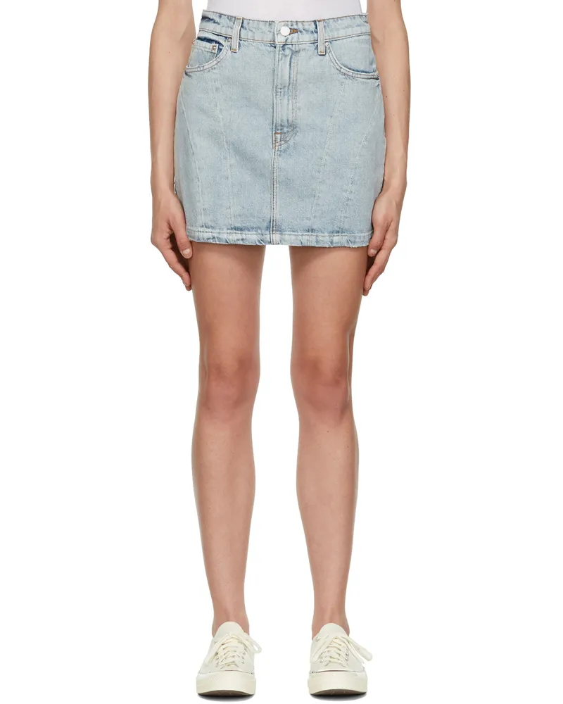 GRLFRND Blue Denim Mini Skirt Bel