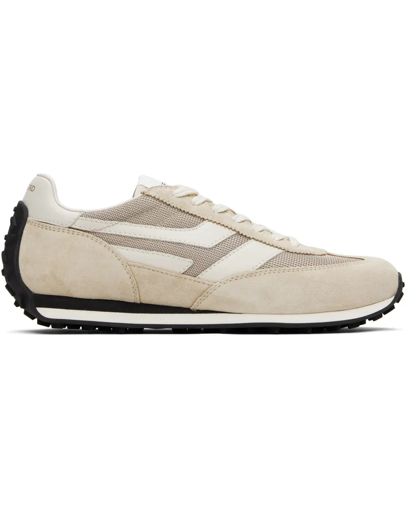 Tom Ford Beige Suede Mick Sneakers 3wn01cream