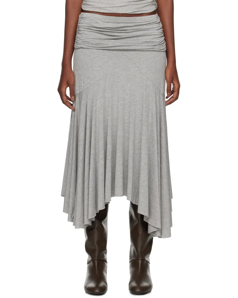 GIMAGUAS Gray Fortuna Midi Skirt Grey