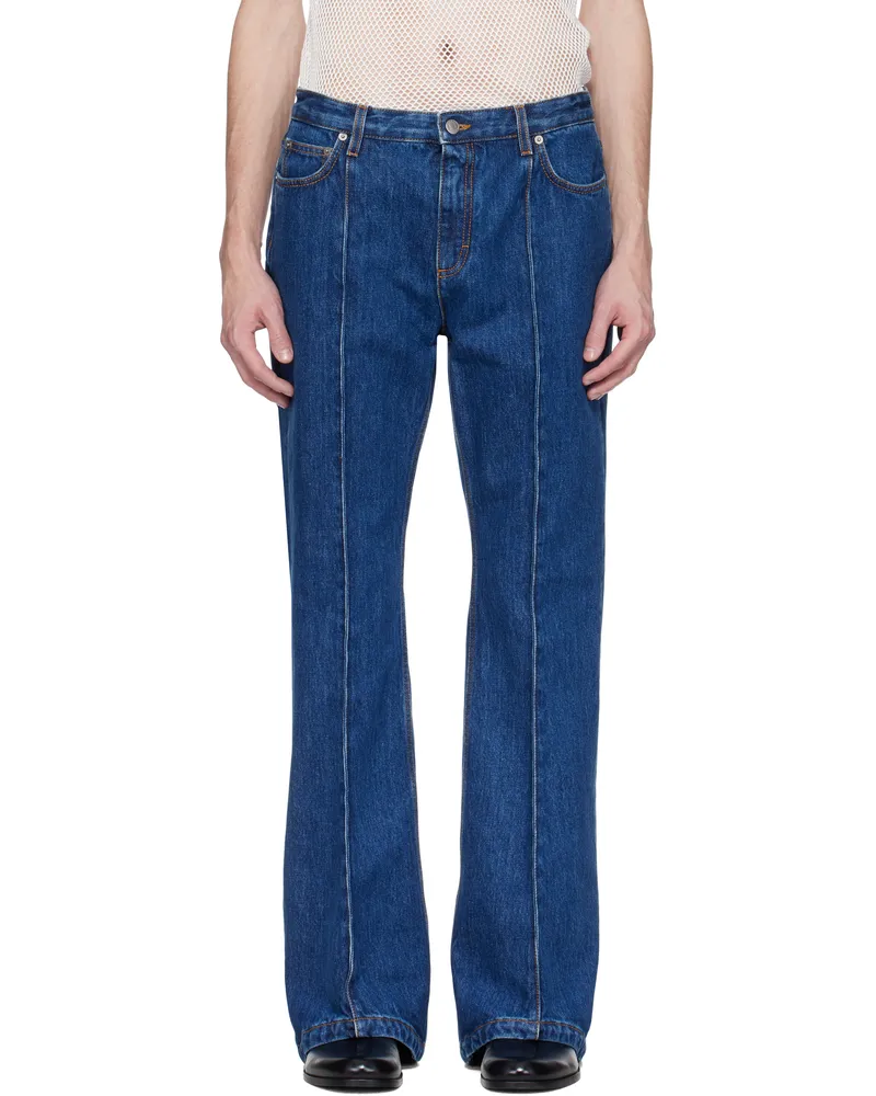 Bally Blue Pinched Seam Jeans U5c3